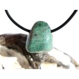 Smaragd Trommelstein gebohrt (Beryll) - Rarität - ca. 1,9 cm x 1,7 cm x 1,5 cm - Sonderpreis wg. Makel -