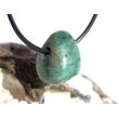 Smaragd Trommelstein gebohrt (Beryll) - Rarität - ca. 1,9 cm x 1,7 cm x 1,5 cm - Sonderpreis wg. Makel -