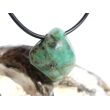 Smaragd Schmuckstein / Trommelstein gebohrt (Beryll) - Rarität - ca. 2,3 cm x 2,2 cm x 1,3 cm