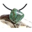 Smaragd Schmuckstein / Trommelstein gebohrt (Beryll) - Rarität - ca. 2,3 cm x 2,2 cm x 1,3 cm