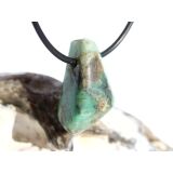 Smaragd Schmuckstein gebohrt (Beryll) - Rarität - ca. 2,7 cm x 1,6 cm x 1,2 cm