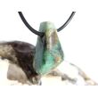 Smaragd Schmuckstein gebohrt (Beryll) - Rarität - ca. 2,7 cm x 1,6 cm x 1,2 cm
