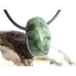 Smaragd Trommelstein gebohrt (Beryll) - Rarität - ca. 2,5 cm x 1,6 cm x 1,5 cm