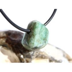 Smaragd Schmuckstein / Trommelstein gebohrt (Beryll) - Rarit�t - ca. 1,8 cm x 1,5 cm x 1,3 cm