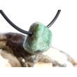 Smaragd Schmuckstein / Trommelstein gebohrt (Beryll) - Rarität - ca. 1,8 cm x 1,5 cm x 1,3 cm