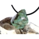 Smaragd Schmuckstein gebohrt (Beryll) - Rarität - ca. 2,6 cm x 2,1 cm x 1,6 cm