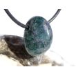 Apatit blau natur Trommelstein / Schmuckstein gebohrt - ca. 2,1 cm x 1,6 cm x 1,1 cm