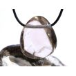Rauchquarz hell XL Trommelstein gebohrt - AA-Sonderqualität - ca. 3,5 cm x 3 cm x 1,6 cm (GKS)