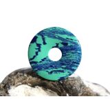 Azurit-Malachit (rek.) Donut Edelstein 25 mm (2,2 mm stark)