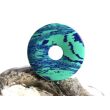 Azurit-Malachit (rek.) Donut Edelstein 25 mm (2,2 mm stark)