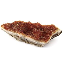 Citrin (gebr.) Kristallstufe - ca. 17 cm x 5,7 cm x 3,3 cm