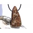 Versteinertes Holz XXXL Scheibenstein / Schmuckstein gebohrt - Sonderqualität - ca. 5,3 cm x 2,6 cm x 0,8 cm