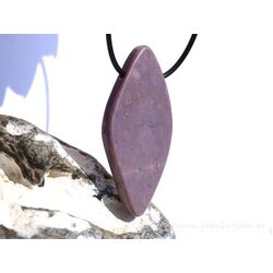 Lavendel-Jade (Jadeit) XXXL Schmuckstein / Scheibenstein gebohrt - Sonderqualität - Handarbeit - ca. 5,9 cm x 2,8 cm x 0,6 cm (Lavendeljade)