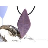 Lavendel-Jade (Jadeit) XXXL Schmuckstein / Scheibenstein gebohrt - Sonderqualität - Handarbeit - ca. 6,4 cm x 2,8 cm x 0,6 cm (Lavendeljade)