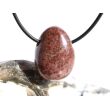 Porzellanit (Blumenjaspis) Trommelstein gebohrt - Sonderqualität - ca. 2,7 cm x 2 cm x 1,2 cm