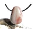 Porzellanit (Blumenjaspis) Trommelstein gebohrt - schöne Qualität - ca. 2,9 cm x 2 cm x 1,5 cm