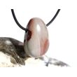 Porzellanit (Blumenjaspis) Trommelstein gebohrt - schöne Qualität - ca. 2,9 cm x 2 cm x 1,5 cm