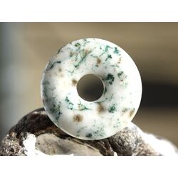 Baumachat Donut Edelstein 30 mm (5 mm stark)