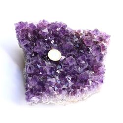 Amethyst Kristallstufe / Ladestufe mitteldunkel (Brasilien) - AA-Sonderqualitt - ca. 18 cm x 17 cm x 6,5 cm