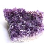 Amethyst Kristallstufe / Ladestufe mitteldunkel (Brasilien) - AA-Sonderqualität - ca. 18 cm x 17 cm x 6,5 cm
