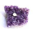 Amethyst Kristallstufe / Ladestufe mitteldunkel (Brasilien) - AA-Sonderqualität - ca. 18 cm x 17 cm x 6,5 cm