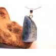 Disthen blau Silberschimmer Schmuckstein / Trommelstein Anhänger Silberöse Schmuckdose (Cyanit / Kyanit) - Sonderqualität - ca. 4 cm x 1,7 cm x 0,9 cm