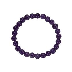 Amethyst dunkel Armband / Kugelarmband - Kugeln 8 mm - ca. 18-19 cm