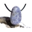 Cordierit (Iolith) Trommelstein / Scheibenstein gebohrt - ca. 2,8 cm x 1,9 cm x 1,1 cm