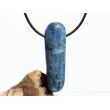 Disthen blau "Silberschimmer" XXL Schmuckstein / Trommelstein gebohrt (Cyanit / Kyanit) - Sonderqualität - ca. 4,8 cm x 1,5 cm x 1 cm