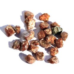 Zirkon (Hyazinth) 34 kleine Kristalle / Rohsteine -...