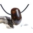Turmalin braun (Dravit) Trommelstein gebohrt - Sonderqualität - ca. 3 cm x 1,7 cm x 1,6 cm