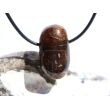 Turmalin braun (Dravit) Trommelstein gebohrt - Sonderqualität - ca. 3 cm x 1,7 cm x 1,6 cm