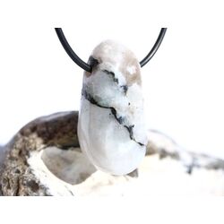 Regenbogenmondstein Schimmer XL Trommelstein gebohrt...