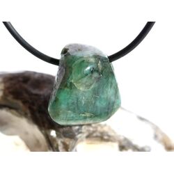 Smaragd Trommelstein gebohrt (Beryll) - Rarit�t - ca. 2,1...