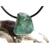 Smaragd Trommelstein gebohrt (Beryll) - Rarit�t - ca. 2,1...