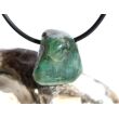 Smaragd Trommelstein gebohrt (Beryll) - Rarität - ca. 2,1 cm x 2 cm x 1,5 cm - Sonderpreis wg. Makel -