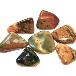 Fancy Jasper (Buntjaspis / Jaspis bunt) Trommelsteine -...
