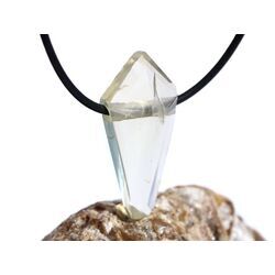 Limonen Citrin (Limoncitrin / Limonenquarz) Schmuckstein facettiert gebohrt - Sonderqualit�t - Handarbeit - ca. 3,3 cm x 1,7 cm x 0,9 cm