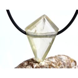Limonen Citrin (Limoncitrin / Limonenquarz) Schmuckstein facettiert gebohrt - Sonderqualit�t - Handarbeit - ca. 3 cm x 2,1 cm x 1 cm