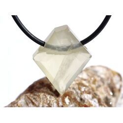 Limonen Citrin (Limoncitrin / Limonenquarz) Schmuckstein facettiert gebohrt - Sonderqualit�t - Handarbeit - ca. 2,6 cm x 2,1 cm x 1 cm