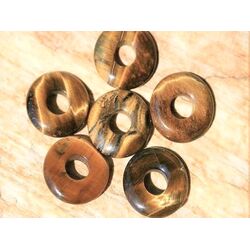 Tigerauge Donut Edelstein 17 mm (4 mm stark)