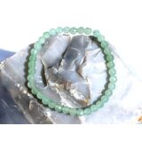 Prehnit grün Armband / Kugelarmband Kugeln...