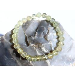 Prehnit grün Armband / Kugelarmband Kugeln 7 mm - AA-Sonderqualität - ca. 18 cm