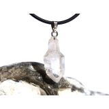 Bergkristall "Zepterquarz / Szepterquarz" Kristall / Rohstein Anhänger Silberöse Schmuckdose - Sonderqualität - Rarität - ca. 3,1 cm x 1,1 cm x 1 cm