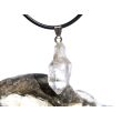 Bergkristall "Zepterquarz / Szepterquarz" Kristall / Rohstein Anhänger Silberöse Schmuckdose - Sonderqualität - Rarität - ca. 3,1 cm x 1,1 cm x 1 cm