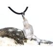 Bergkristall "Zepterquarz / Szepterquarz" Kristall / Rohstein Anhänger Silberöse Schmuckdose - Sonderqualität - Rarität - ca. 3,1 cm x 1,1 cm x 1 cm