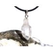 Bergkristall "Zepterquarz / Szepterquarz" Kristall / Rohstein Anhänger Silberöse Schmuckdose - Sonderqualität - Rarität - ca. 3,1 cm x 1,1 cm x 1 cm
