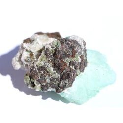 Apophyllit grn Kristallstufe / Rohstein - Raritt - ca. 3,6 cm x 2,5 cm x 2,2 cm