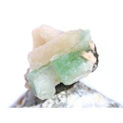 Apophyllit grn mit Stilbit Kristallstufe / Rohstein -...