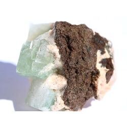 Apophyllit grn mit Stilbit Kristallstufe / Rohstein - Raritt - ca. 3,4 cm x 3,2 cm x 2,5 cm